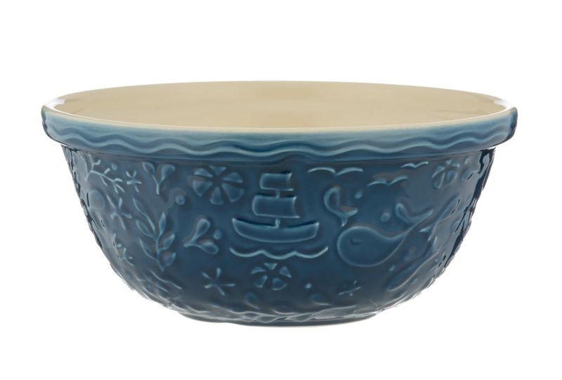 Nautical S12 Boat Navy Mixing Bowl 11.75"