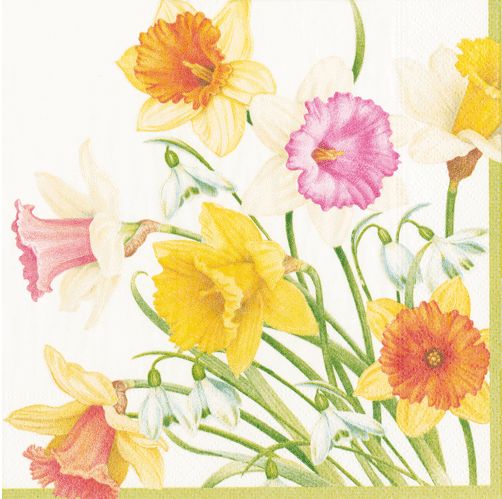 Daffodil Waltz Luncheon Napkins