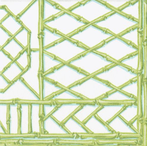 Bamboo Screen Moss Green Paper Linen Airlaid Cocktail Napkins