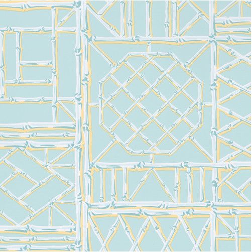 Bamboo Screen Robin's Egg Gift Wrap