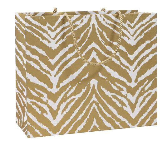 Go Wild Gold/white Gift Bag Large