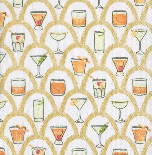 Deco Cocktails Napkin Cocktail - 20 Per Package
