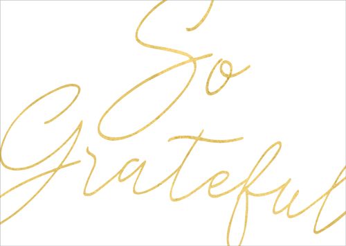 So Grateful Foil Thank You Notes Boxed - 8 Cards &amp; Envelopes