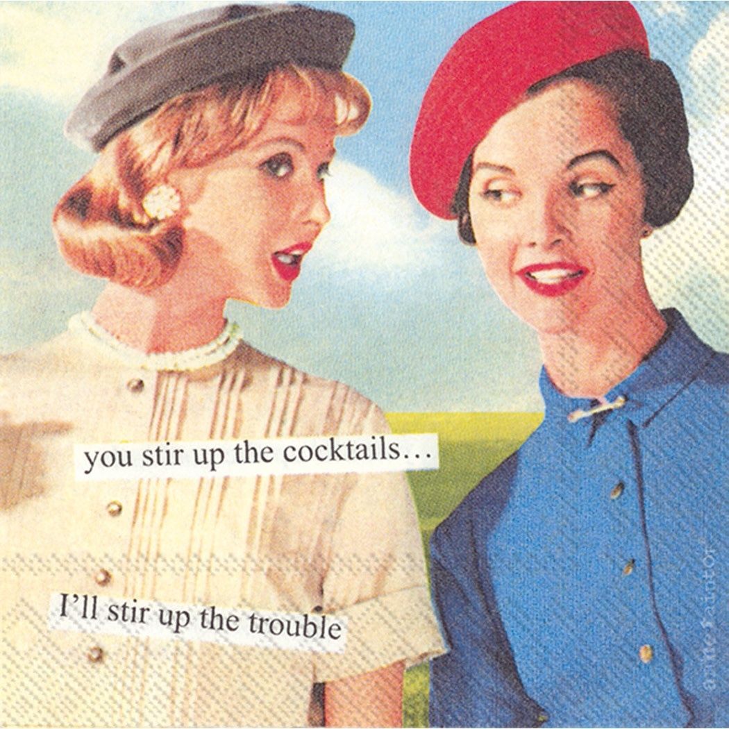 Anne Taintor Stir Up Cocktail Napkins - Pack of 20