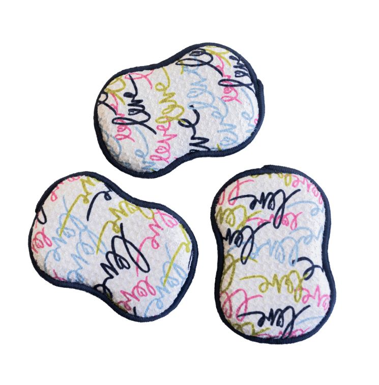 RE:usable Sponges (Set of 3) Love Multi