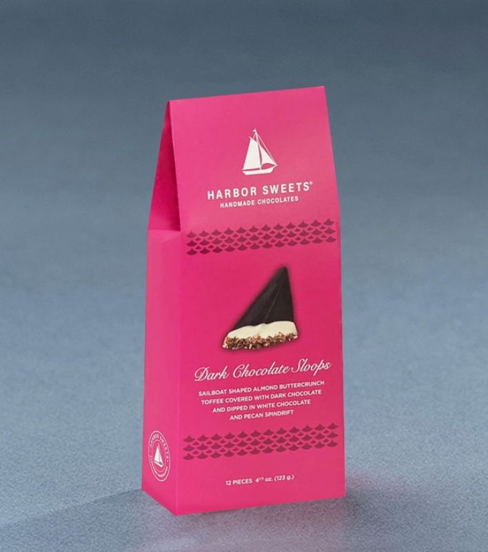 Dark Chocolate Sweet Sloops Gable Box 12 Piece