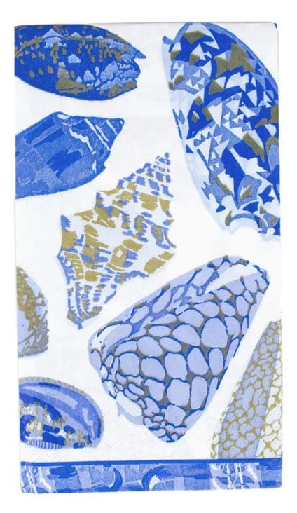 Coquillage Blue Guest Towel