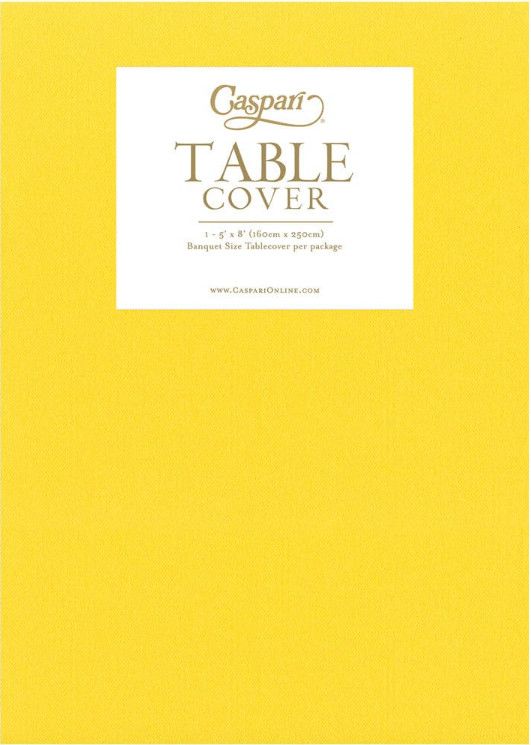 Yellow Paper Linen Table Cover