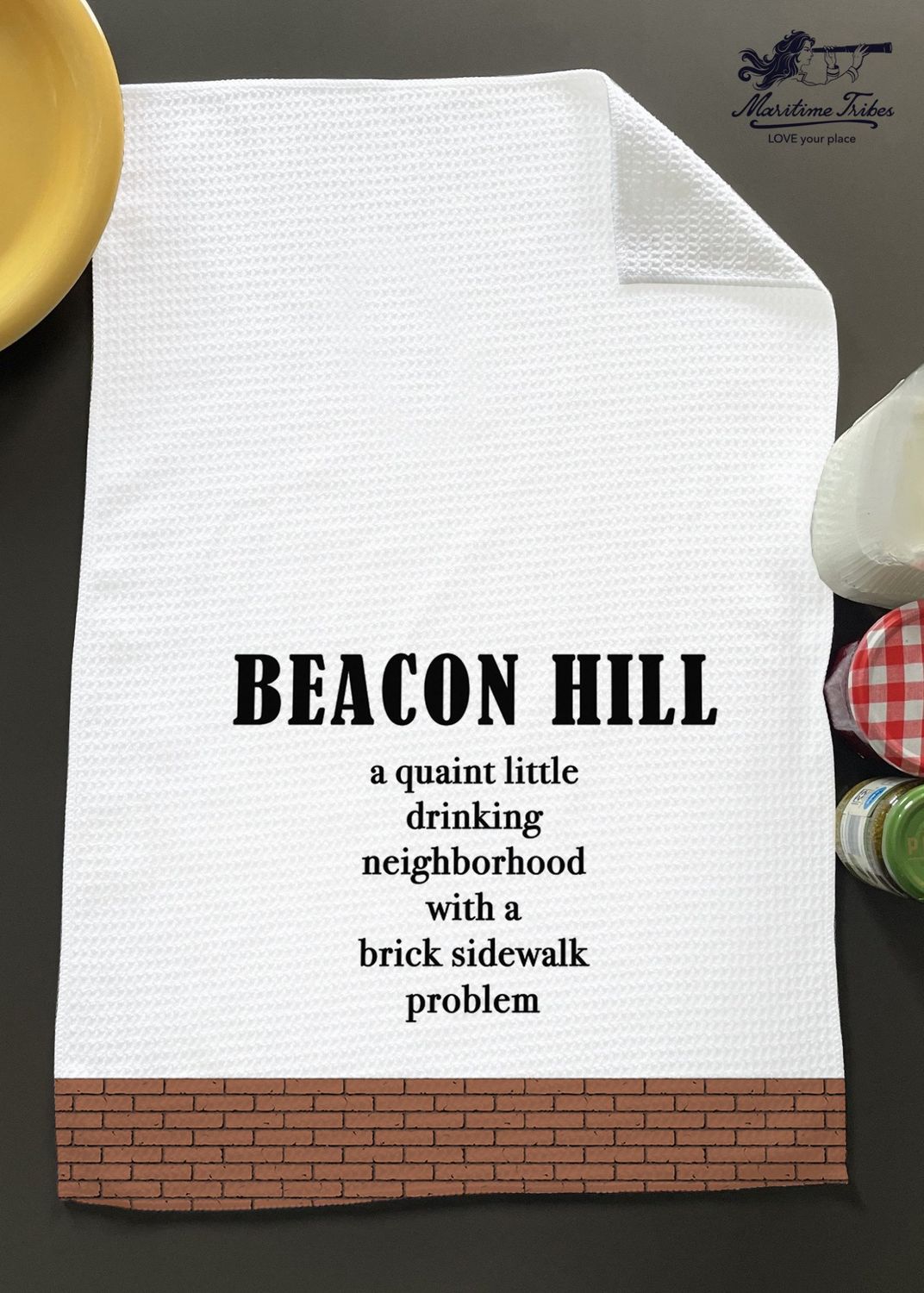 Beacon Hill Brick Sidewalk Hand Towel 16" x 24"