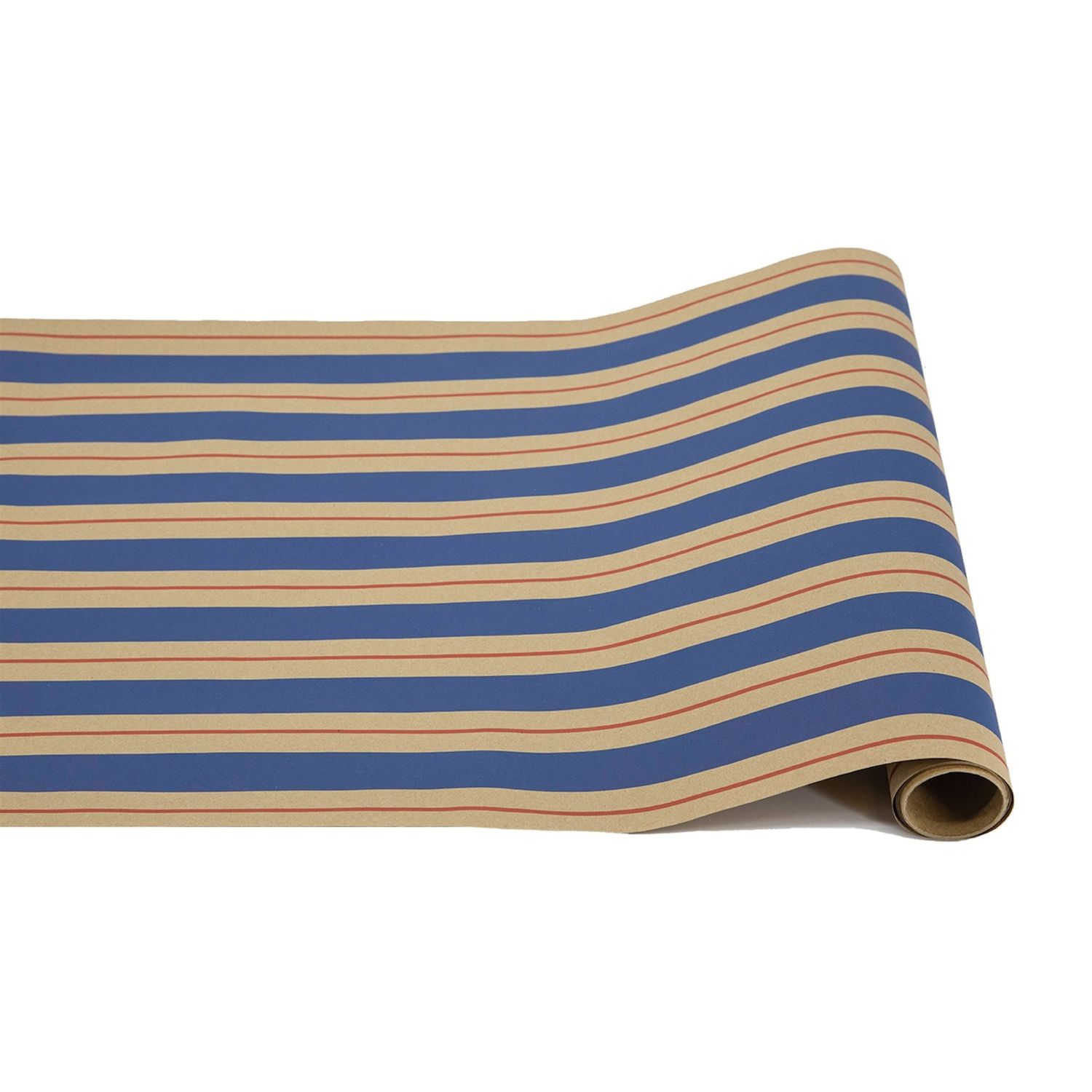 Kraft Navy &amp; Red Stripe Runner 20" X 25'