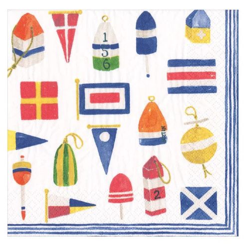 Nantucket Boxed Cocktail Napkins - 40 Per Box