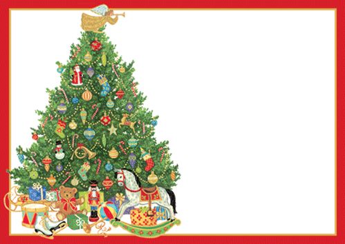 Oh Christmas Tree Name Labels
