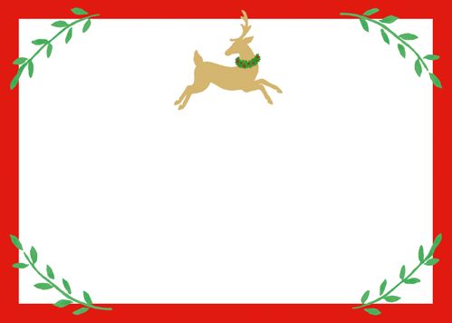 Little Reindeer Name Labels - 12 Per Pack