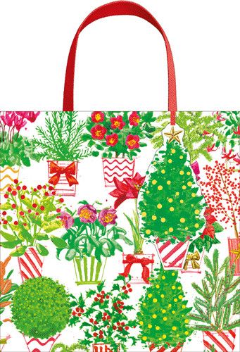 Christmas Flower Market Gift Bag - Small