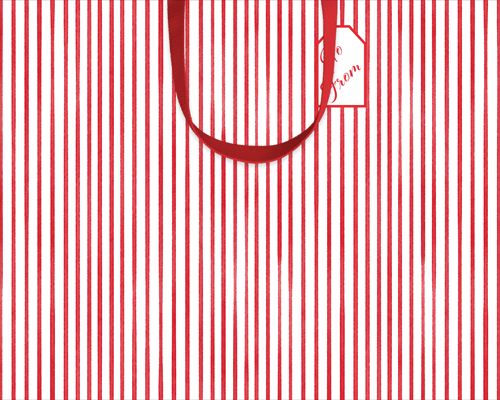 Stripes For Days Red and White Gift Bag - Jumbo