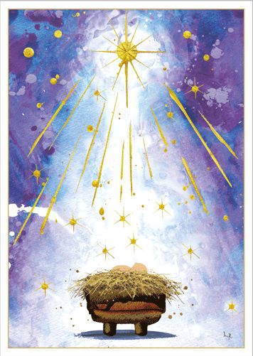 Creche Christmas Cards Boxed - 15 Cards &amp; Envelopes