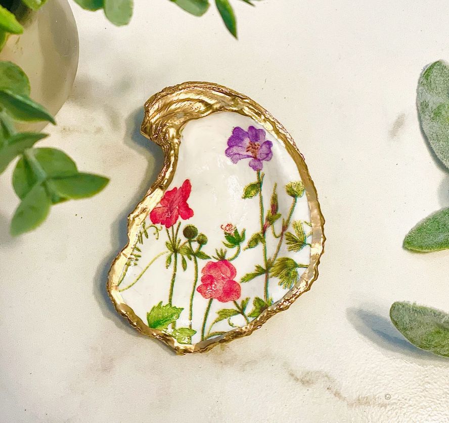 Wildflowers Oyster Trinket Dish