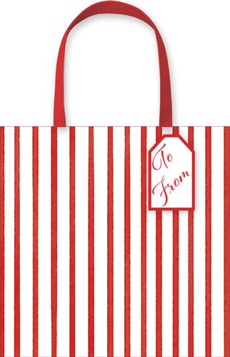 Stripes For Days Red and White Gift Bag - Small