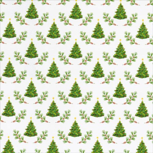 Little Christmas Trees Roll Wrap