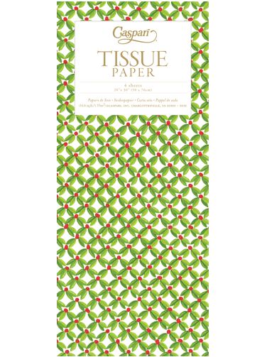 Leaf and Berry Tissue Paper - 4 Sheets Included
