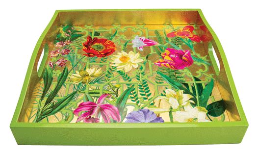La Dolce Vita Gold Lacquer Square Tray