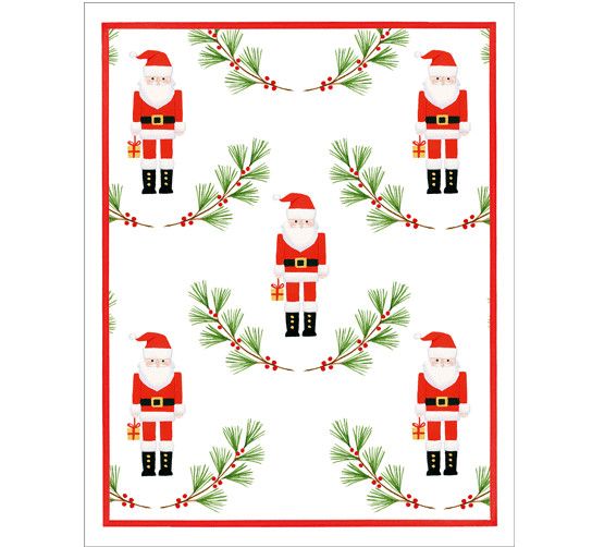 Little Santas Christmas Card Set - 15 Cards &amp; 16 Envelopes