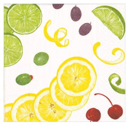 With An Extra Twist Boxed Cocktail Napkins - 40 Per Box