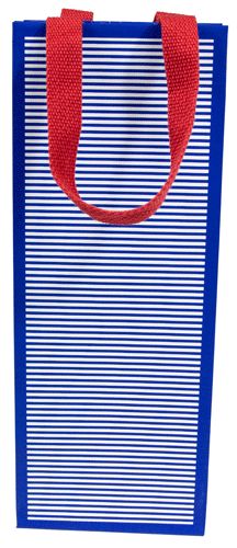 Mini Stripe Navy Bottle Bag