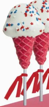 Patriotic Ice Cream Lollipops