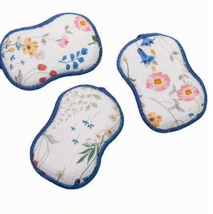 RE:usable Sponges (Set of 3) Serenity Floral