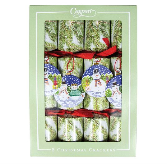 Snowman Ornaments Christmas Crackers-10 Inch Long/8in