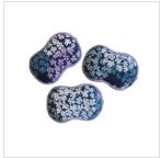 RE:usable Sponges (Set of 3) Hydrangea navy