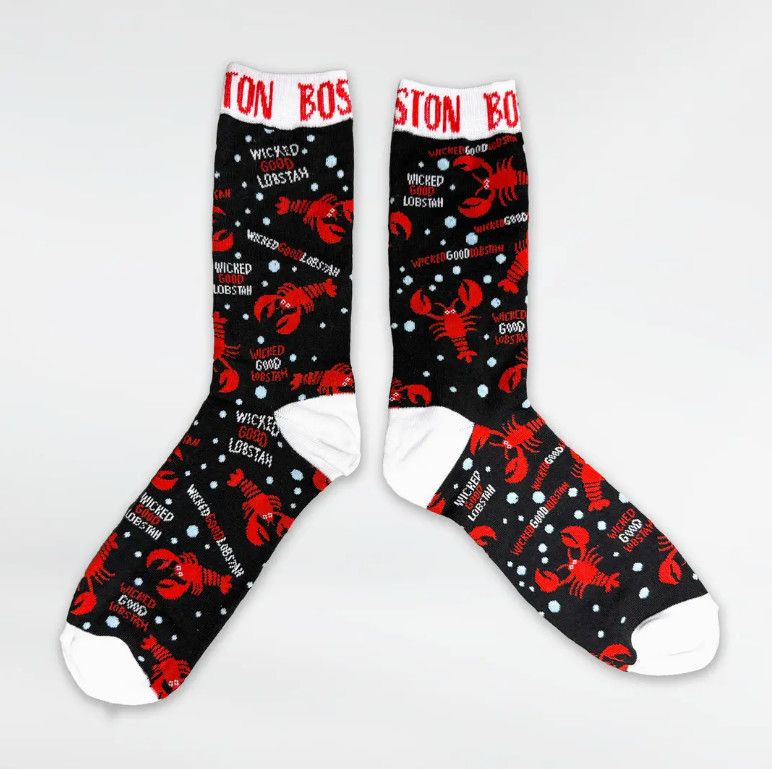 Boston Lobster Socks Large