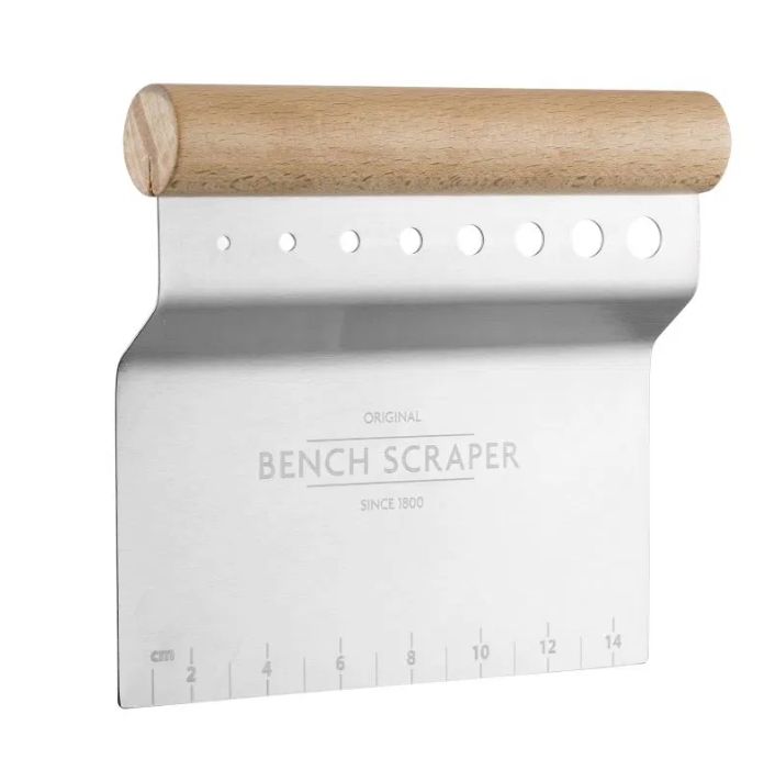 Bench Scraper/Herb Stripper 4-in-1