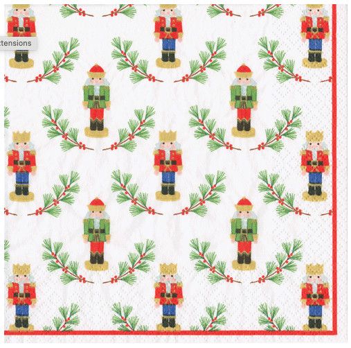 Little Nutcracker Paper Cocktail Napkins - 20 Per Package