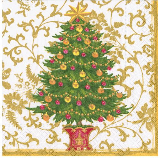 Gilded Tree Paper Dinner Napkins - 20 Per Package