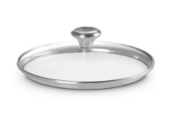 12" Glass Lid w/ Stainless Steel Knob