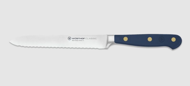Classic Color 5" Serrated Utility Knife Wild Blueberry