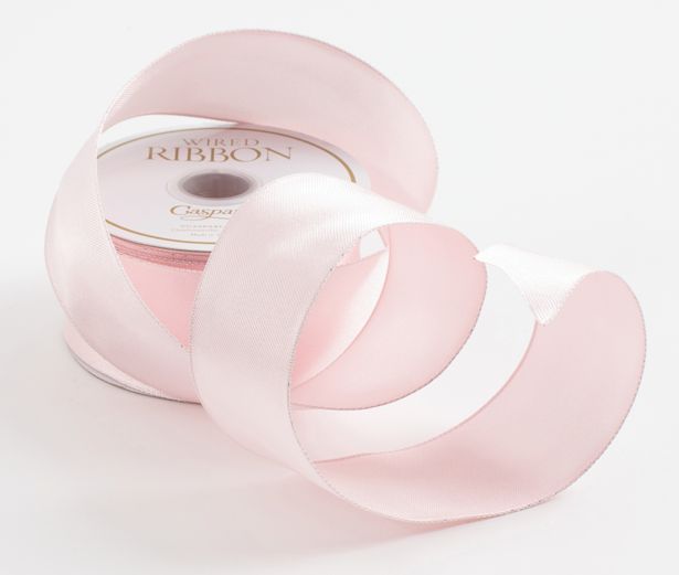 Solid Light Pink Satin Ribbon - 9 Yard Spool