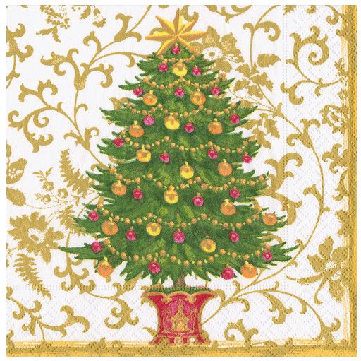 Gilded Tree Paper Cocktail Napkins - 20 Per Package