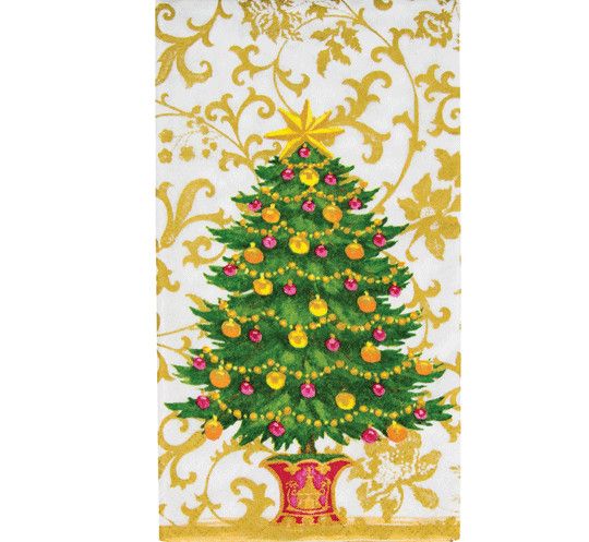 Gilded Tree Paper Guest Towel Napkins - 15 Per Package