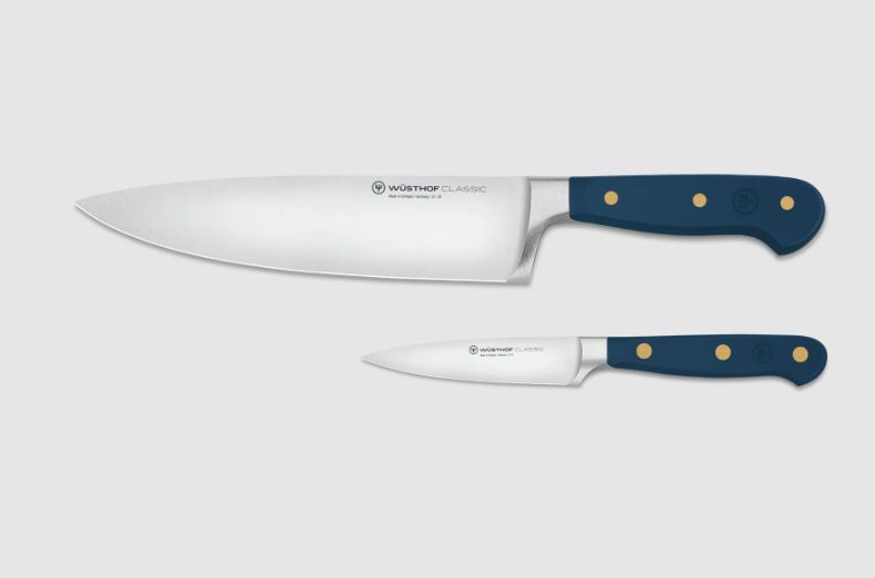 Classic Color Two Piece Set 3.5" Paring, 8" Chef's Wild Blueberry