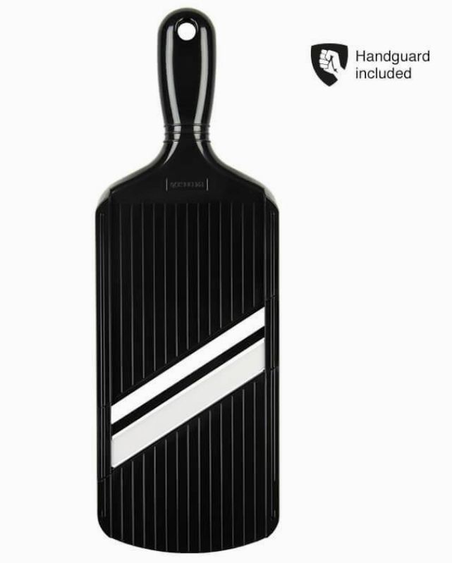 Double Edge Mandoline Adjustable Slicer Black