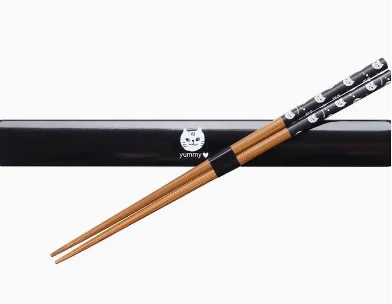 Yummy Cat Chopsticks and Box Set