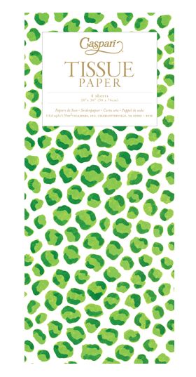 Just Spots Green Tissue - 4 Sheets Included