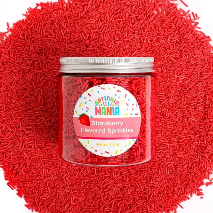Strawberry Flavored Sprinkles 7 oz