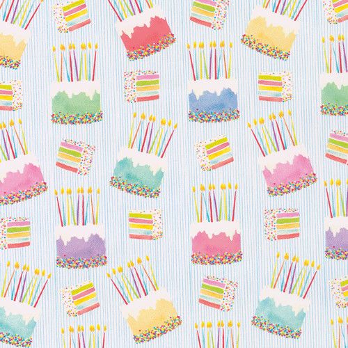 Birthday Cake Roll Wrap 30 Inch X 8ft-2 Inch Core