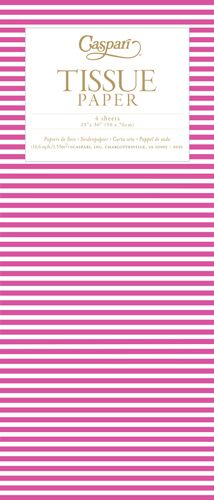 Mini Stripe FuchsiaTissue - 4 Sheets Included