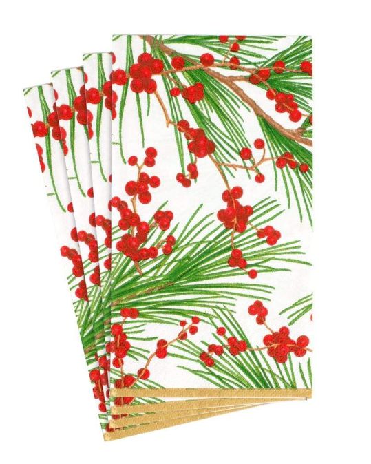 Berries and Pine Guest Towel - 15 Per Pack
