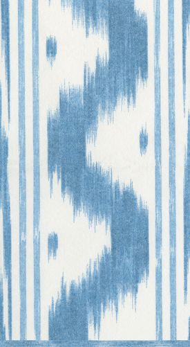Toile De Nantes Blue Paper Linen Guest Towels - 12 Per Package